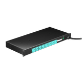 PDU EL2P Switchable y Monitoreable por Toma (MS) para Distribución de Energía, Enchufe de Entrada NEMA L5-20P, Con 8 Salidas 5-20R, Horizontal 19in, 120 Vca, 20 Amp, 1 UR