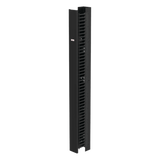 Organizador Vertical de Cableado CableTek-EC / 45U / Una Cara / Acero 1.9 mm / 6 in Ancho / 9 in Profundidad / Negro RAL 9005 / Montaje Universal 4 Postes / Cat 5e/6/6A/Fibra