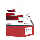 Bobina de Cable de UTP de 4 Pares Cat5e de 305 Metros (1000 Pies), 100% Cobre, LDPE Resistente a Rayos UV, Color Negro, 24 AWG, Uso en Exterior, Para Aplicaciones de Voz, Datos y Video