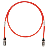 Patch Cord Cat6A, Blindado S/FTP, CM/LS0H, 2.5 Metros (8.20 Pies), Color Rojo
