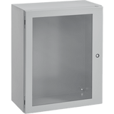Gabinete Concept con Puerta de Ventana / 508 x 508 x 203 mm (20 x 20 x 8 in) / NEMA 4/12 / IP66 / Acero Gris Claro RAL 7035