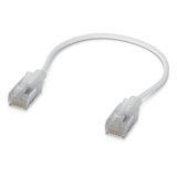 Pack de 24 Patchcords UniFi Premium Cat6A de 15 cm (0.5 Pies), hasta 10G / Soporta hasta PoE+++ / Conector RJ45 Transparente para Mejores Efectos de Luz Etherlighting
