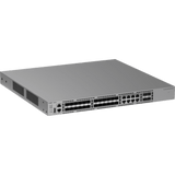Switch Ethernet 10GE / 24 Puertos 1GE SFP + 4 Puertos 1GE/2.5GE/10GE SFP+ / Capacidad 128 Gbps / Reenvío 95.232 Mpps / CPU Quad Core ARMv8 Cortex-A72 / 1 RU / Alimentación Redundante / VSU / Capa 3 / Línea Cybrey