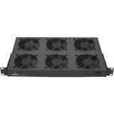 Charola con Ventiladores para Rack 19 in (48.3 cm) / 1U / 6 Ventiladores / 90W / 100-120V AC / Acero Negro RAL 9005