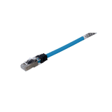 Patch Cord Cat6A, Blindado S/FTP, CM/LS0H, 0.5 Metros, Color Azul