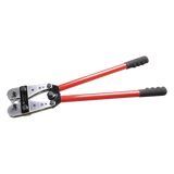 Pinza para Ponchar o Crimpar Terminales / 8 AWG a 4/0 AWG / 2 Troqueles Giratorios 8 Posiciones / Bloqueo de Precisión
