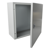 Gabinete de Acero IP66 / 400x400x200 mm / IK10 / Placa Trasera Galvanizada / Cierre con Llave / 15.7x15.7x7.9 in