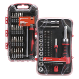 Kit de Herramientas de Precisión / 65 Piezas / Puntas CR-V / Desarmador Magnético / Extensión 15 cm (6 pulgadas)