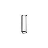 Rack de Cuatro Postes Estándar de 19", Rieles Con Orificio Para Tuerca Enjaulada, Profundidad Ajustable de 23 a 42 in, 45 Unidades de Rack, Color Negro