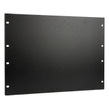 Tapa Ciega para Rack de 19 Pulgadas, 3 UR, Acero Negro