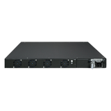 Switch Gestionado Capa 3 Multi-puerto 10G/25G + 2/4-Puerto 100G QSFP28 / 880-1520 Gbps Non-Blocking / Stacking 10 Unidades / Enrutamiento OSPF, BGP, RIP, VRRP / ERPS G.8032 / Slot Para Fuente Redundante AC/DC / Data Center y AI Infrastructure