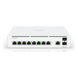 Consola UISP de Ubiquiti / Gateway y Switch de Red Gigabit / Controlador con Plataforma UISP para gestión remota de WISP (airMAX, airFiber, uFiber, LTU, edgeMAX, airCube) / 128 GB SSD / (1) WAN 1GbE / (1) WAN SFP+10G / (8) puertos LAN GbE RJ45