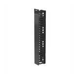 Organizador Vertical de Cable / 22U / 4.9 in Ancho / 131 Cables CAT6 / ABS / ROHS / Montaje Frontal