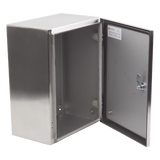 Gabinete de Acero Inoxidable / IP66 / IK10 / 300 x 400 x 200 mm / Capacidad 30 kg / Placa Interior Galvanizada