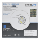 Cable Cat5e de Alto Rendimiento, con Certificaciones ETL, UL, Color Gris, de 100 Metros (328 Pies) para Aplicaciones en CCTV, Redes de Datos. Uso Interior.