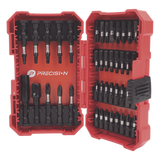 Juego de Puntas para Taladro / 42 Piezas / Entrada Hexagonal 1/4" / Acero S2 / Estuche Resistente a Impactos