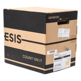 Bobina de 305 Metros (1000 Pies) Cable Par Trenzado Nivel 5 (CAT 5e) / CMR / Color Azul / 4 Pares de Conductores Sólidos de Cobre AWG 24 / Para Aplicaciones de CCTV, Redes de Datos, IP Megapixel, Control RS485