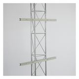 Soporte de Torre Universal / 30-80 cm Ancho / 50 kg Carga / 2.95 x 1.57 x 1.18 ft / Acero Inoxidable
