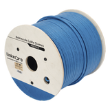 Bobina de Cable Siamés Cat6 UTP 100% Cobre + 2 Cables Gruesos (18 AWG) para Alimentar Cámaras Más Lejos / 152 Metros (500 Pies) / Instalación en Exterior / Uso Industrial para Climas Extremos