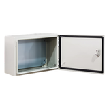 Gabinete de Acero para Intemperie / IP66 / IK10 / 500 x 300 x 300 mm / Carga 45 kg / Placa Trasera / Llave