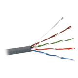 Bobina de Cable UTP de 4 Pares, Cat5e, PVC (CM), Color Gris, 24 AWG, 305 Metros (1000 Pies)
