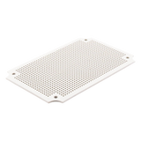 Placa Interna para Gabinete IP65 / ABS Resistente a Impactos / 250 x 160 mm / Instalación Torre, Poste o Pared / Optimizada para PoE y Baterías
