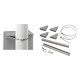 Kit de Montaje en Poste para Gabinete Concept de 20 Pulgadas (508 mm) de Ancho, Acero Gris