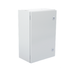 Gabinete de Acero IP66 / 400 x 600 x 250 mm / IK10 / Placa Trasera Metálica 2 mm / Cerradura con Llave / Tapa Inferior Atornillable