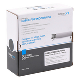 Bobina de Cable de 100 Metros (328.08 Pies), Cat5e, 24 AWG, Color Gris, UL, para Aplicaciones en Videovigilancia, Redes de Datos. Uso Interior