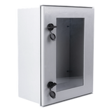 Gabinete de Poliéster IP65 / Puerta Transparente / 400 x 500 x 200 mm / Placa de Montaje Interior / Carga 30 kg