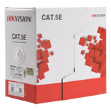 Bobina de Cable UTP 305 Metros (1000 Pies) / Cat5E (24 AWG) / Color Blanco / PVC (CM) / Uso en Interior / 100% Cobre / Aplicaciones de CCTV y Redes de Datos
