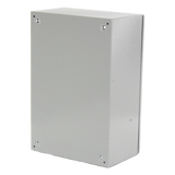 Gabinete de Acero para Exterior / IP55 / IK10 / 400 x 600 x 250 mm / Ventilación Forzada 110 VCA / Carga 25 kg / Placa Trasera 350 x 565 mm
