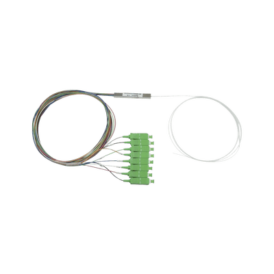 Splitter (Divisor Óptico) tipo PLC de 1x8 conectores SC/APC de salida - Fibralink México